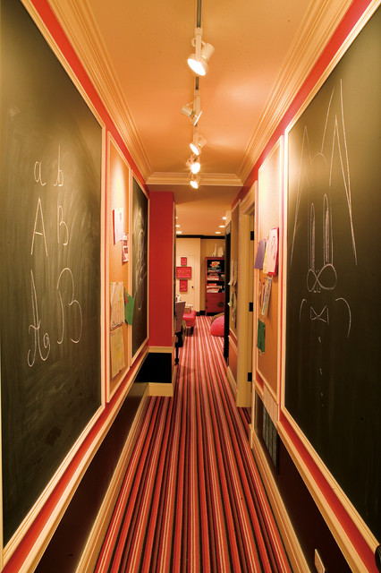 DIY-chalk-board-in-your-home-eclectic-hallway