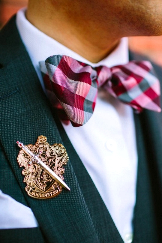 Grooms attire inspired by harry potter
