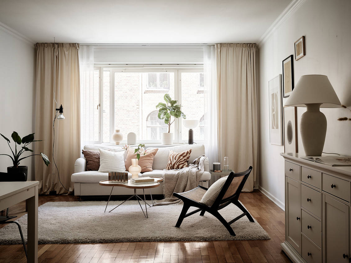Residence in a heat beige palette