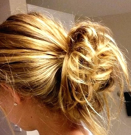 2014 Updo Hairstyles: Easy messy updos for everyday