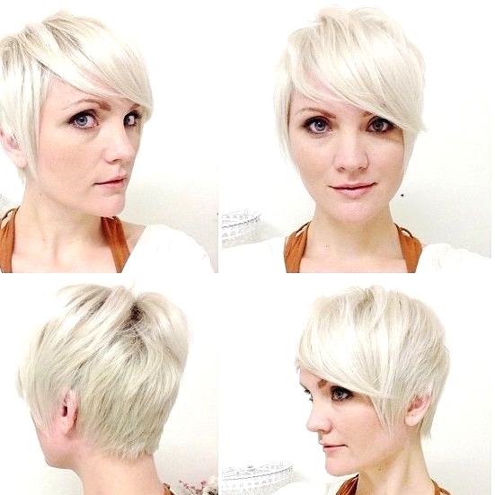 Platinum Pixie Haircuts: Side, Back View