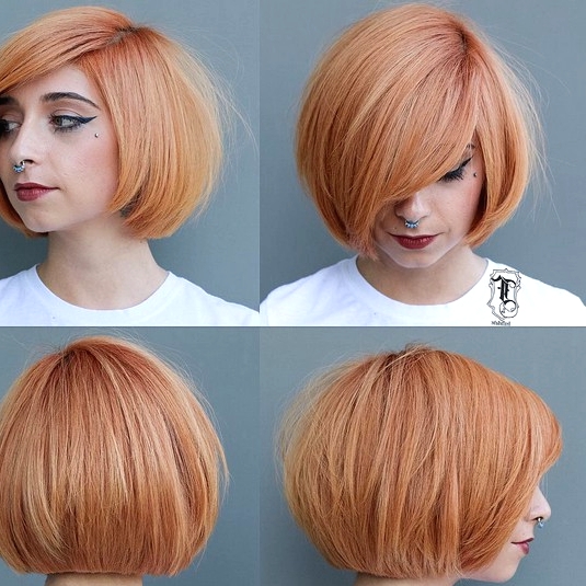 Blunt, Straight Short Bob Haircut - Color and cut would look so good