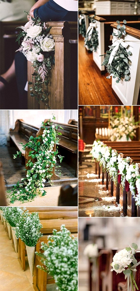 Trending church wedding aisle decoration ideas