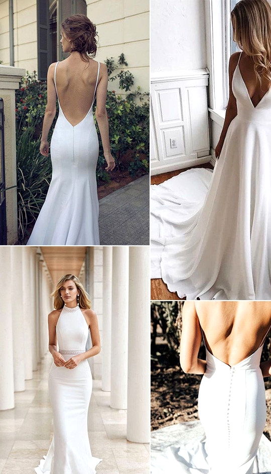 15 Simple Wedding Dresses for Elegant Brides