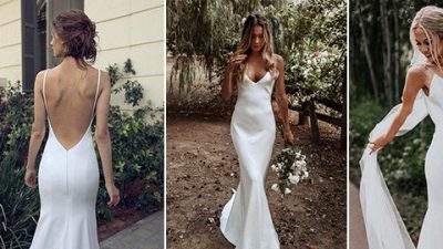15 Simple Wedding Dresses for Elegant Brides