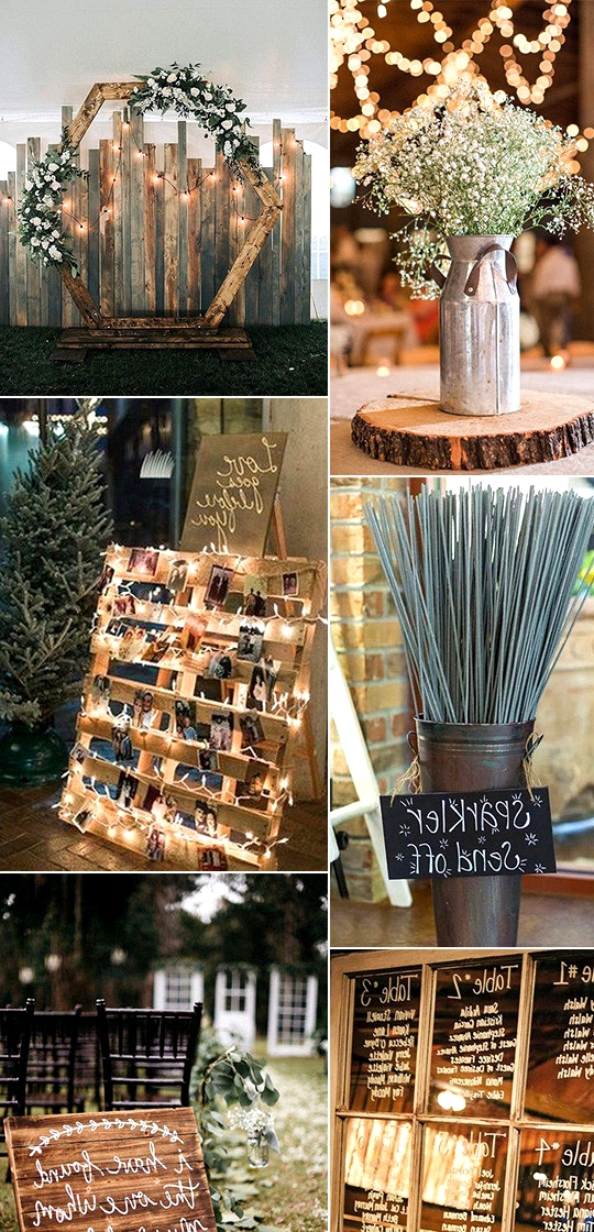 chic rustic wedding decors on a budget