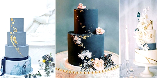 Trending-12 Blue Wedding Cakes for 2020