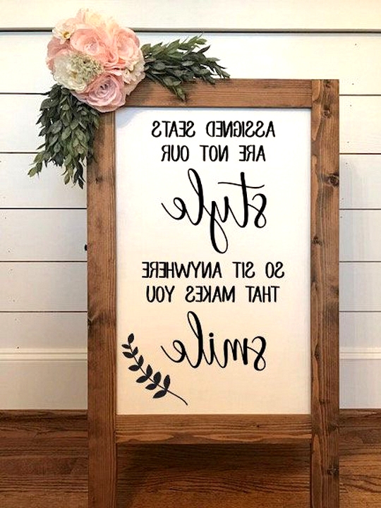 creative wedding sign ideas