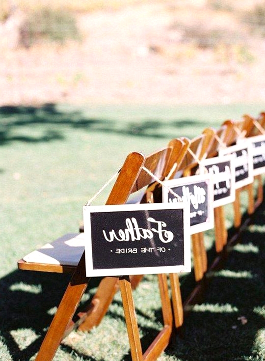 reserved seats wedding signs for ceremony