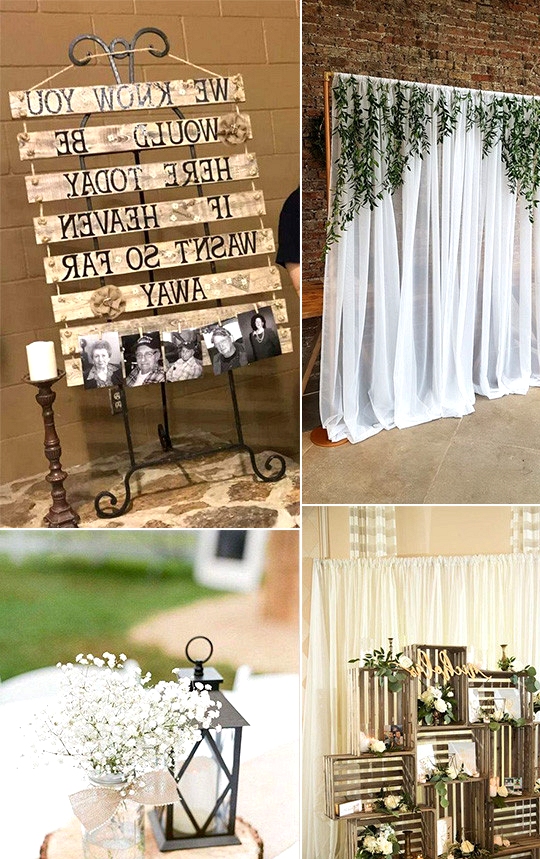 budget friendly DIY country wedding decoration ideas