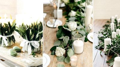 12 Easy White and Inexperienced Wedding ceremony Centerpieces on A Funds