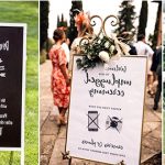 unplugged wedding signs