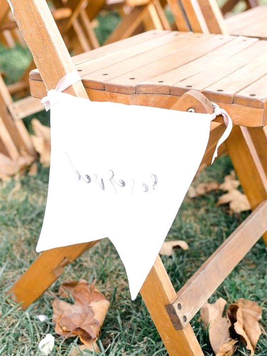 rustic wedding ceremony reserved sign ideas