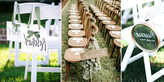 reserved wedding signs