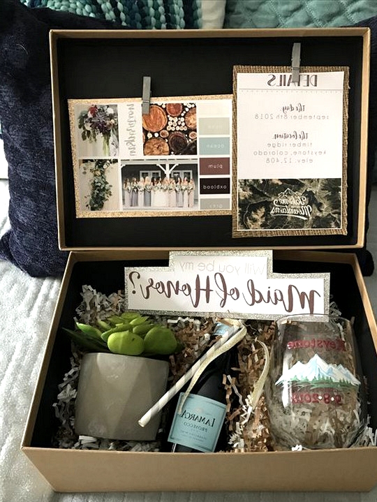 DIY bridesmaid proposal gift box ideas