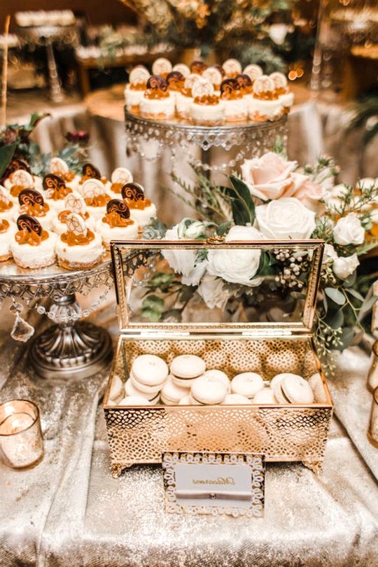 vintage wedding dessert table ideas