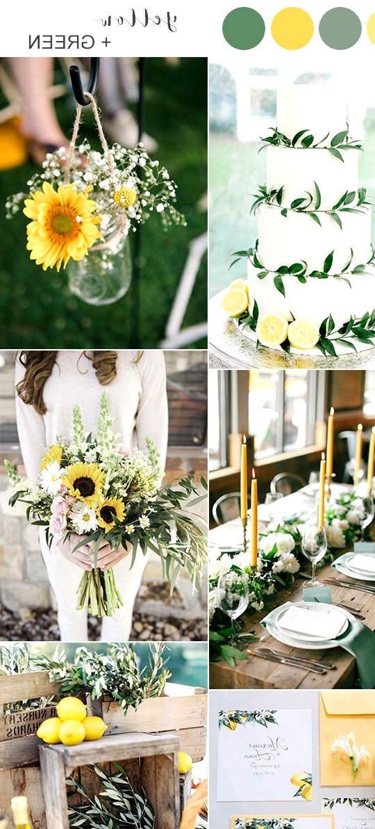 yellow and green summer wedding color ideas 2020