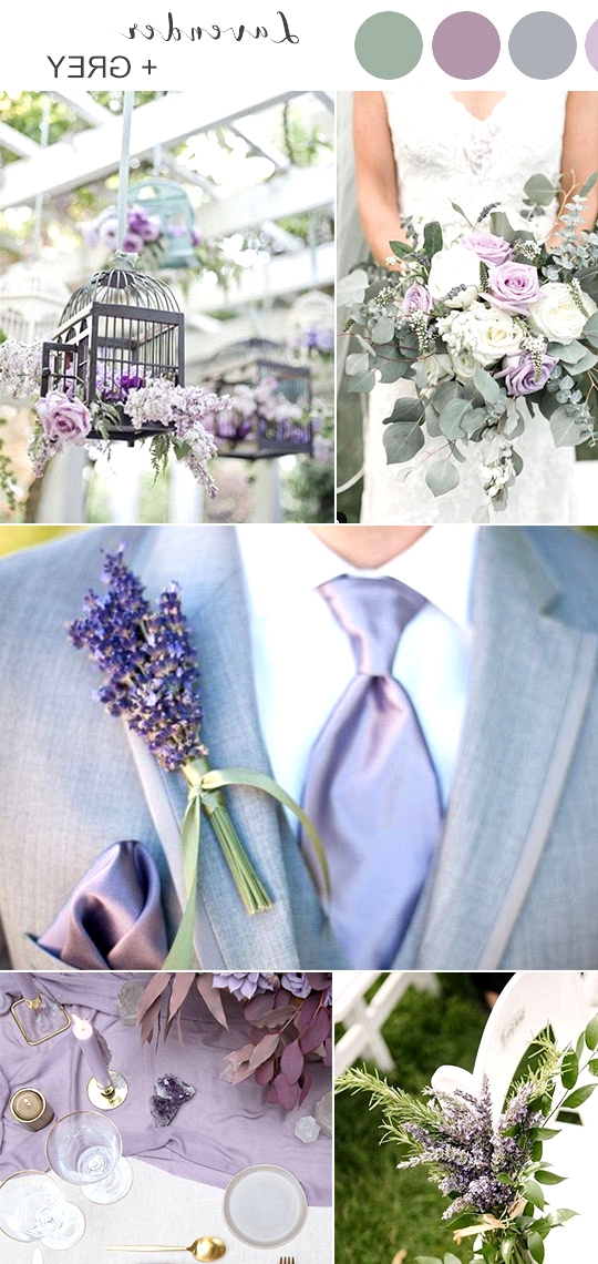 lavender and grey spring wedding colors 2020