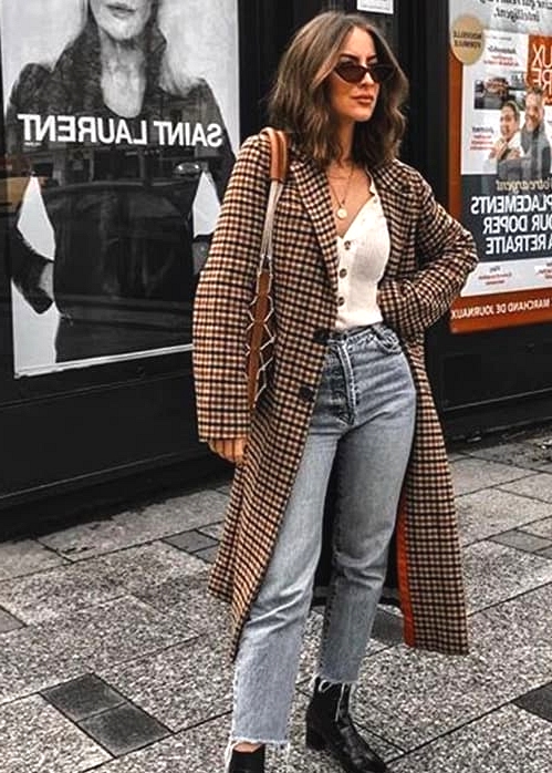 boyfriend-jeans-white-tee-and-checked-coat