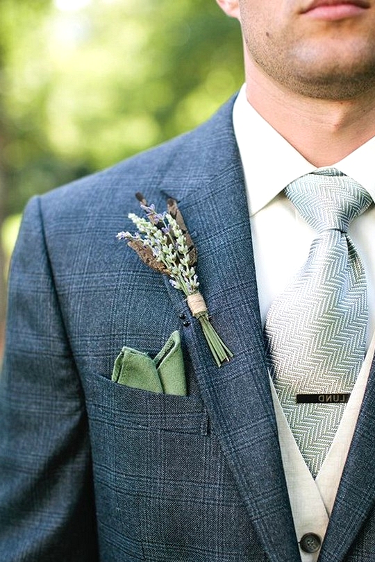 navy blue and green groom attire wedding ideas