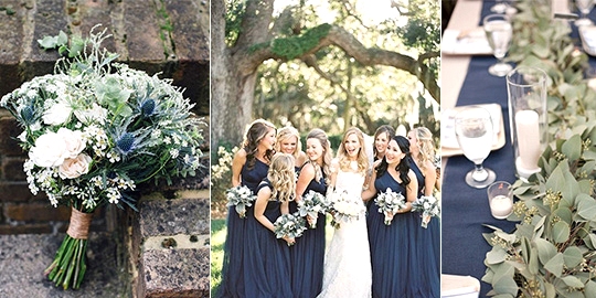 Trending-30 Navy Blue and Greenery Wedding Ideas for 2020