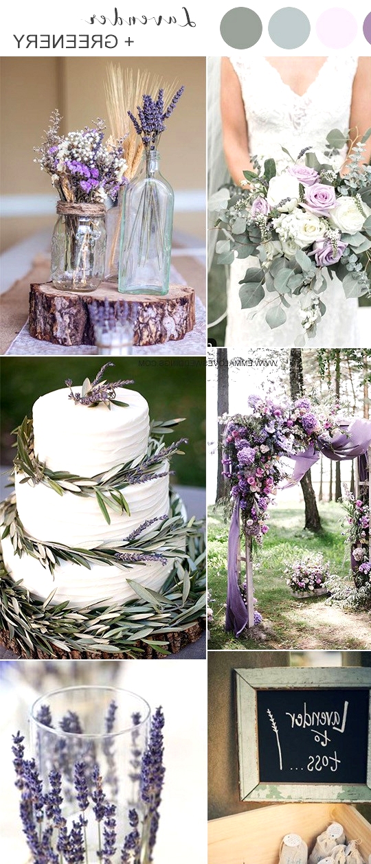 lavender and greenery wedding color ideas