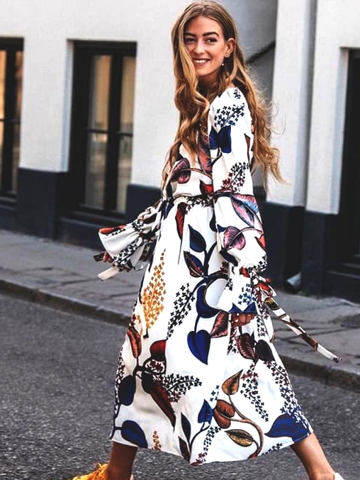 floral-dress-for-fall-street-style-fashion-trends-ideas