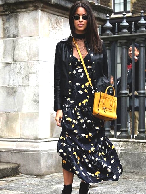 black-floral-maxi-dress-fall-street-style-outfits-for-school