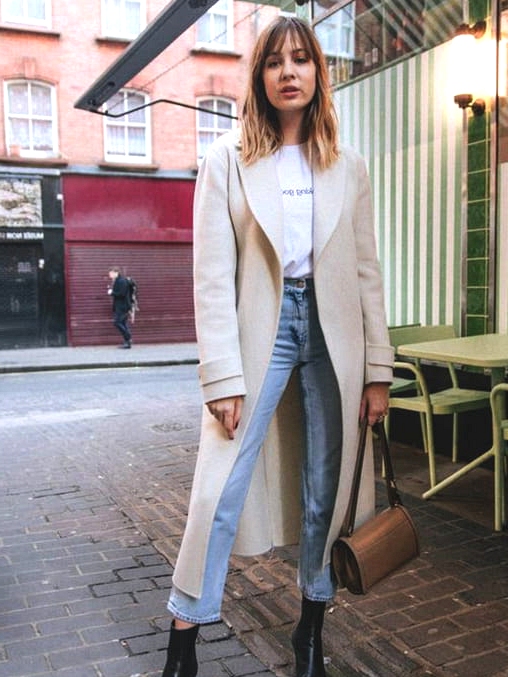 nude-trench-coat-white-tee-denim-fall-fashion-ideas-school-outfit-ideas