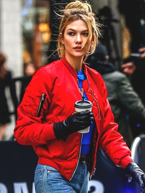 karlie-kloss-red-bomber-jacket-street-style-fashion-fall-outfits