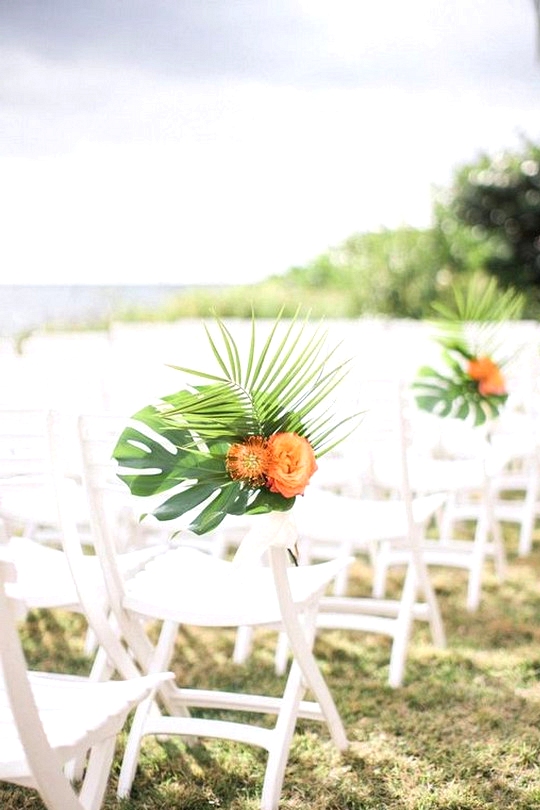 tropical wedding ceremony aisle ideas