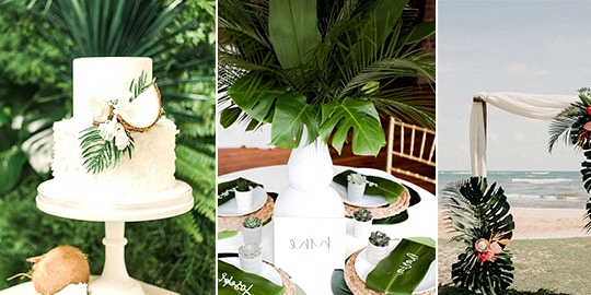 tropical wedding ideas