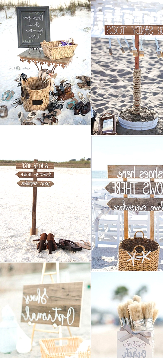beach themed wedding sign ideas