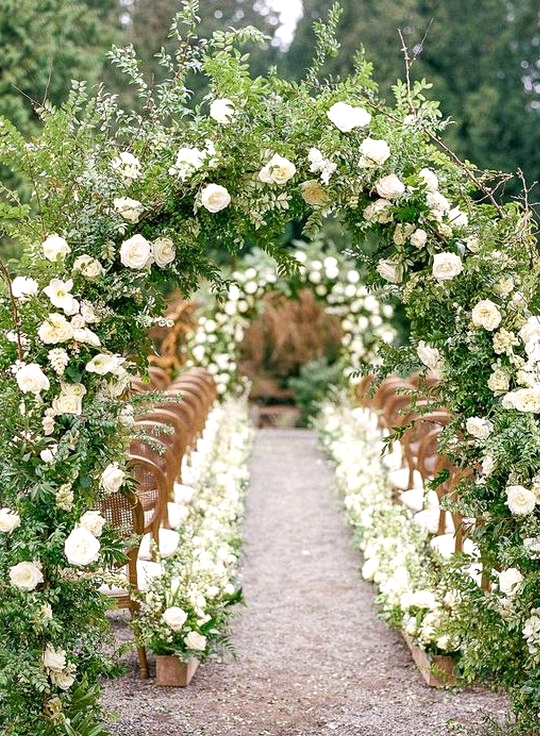 stunning garden themed wedding ceremony ideas