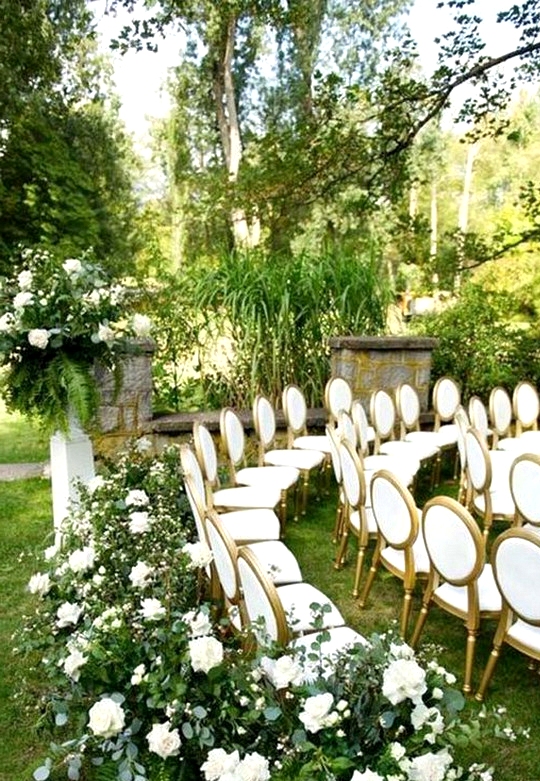 garden wedding ceremony decoration ideas