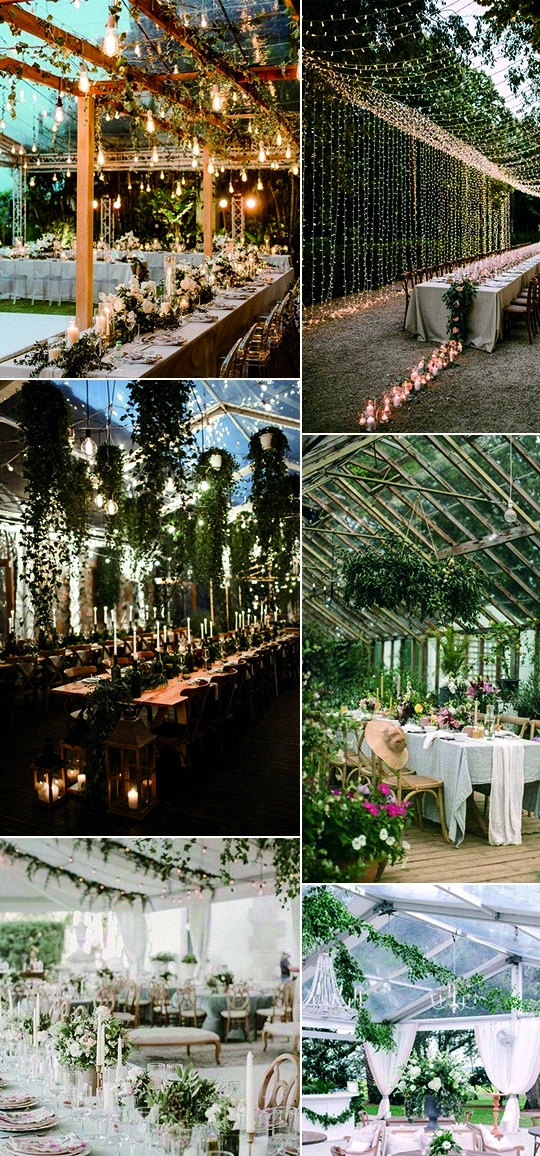 garden themed wedding reception decoration ideas