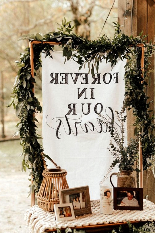 bohemian wedding memorial table decoration ideas