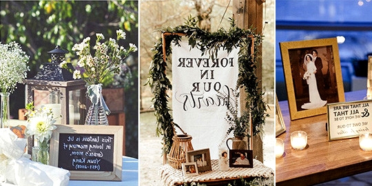 memorial wedding table decoration ideas