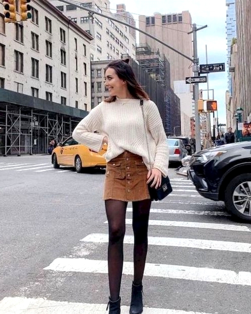 23 Skirt Fall Outfits That Are Sexy AF