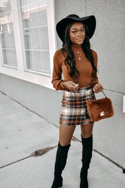 23 Skirt Fall Outfits That Are Sexy AF