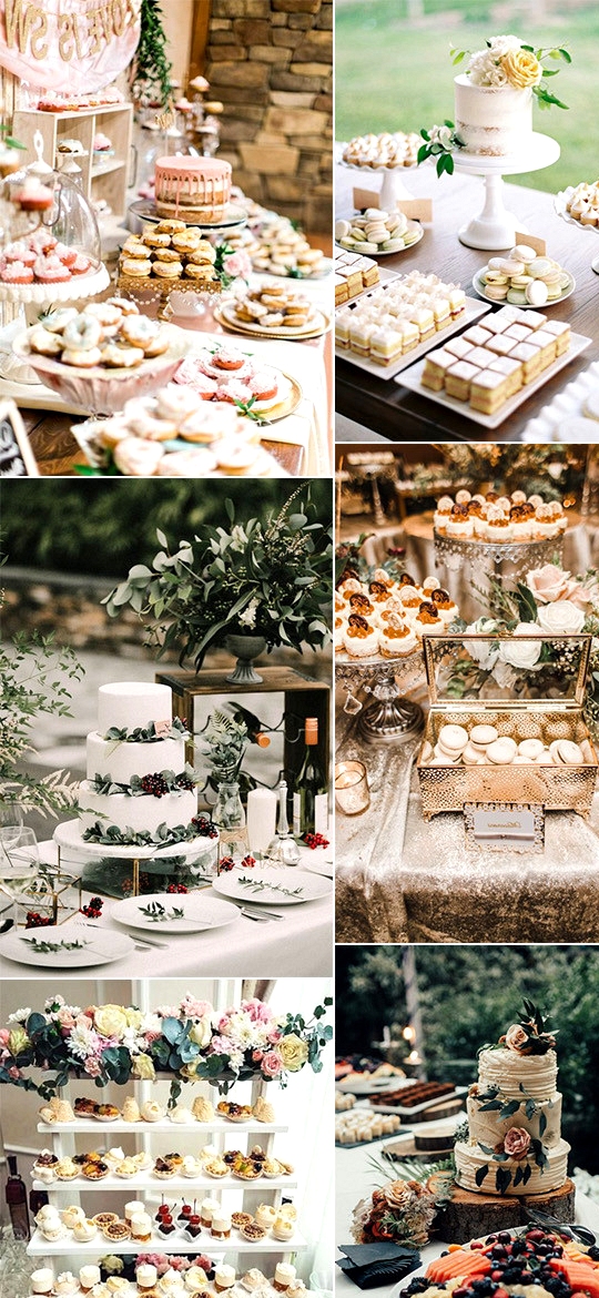 wedding reception dessert table display ideas for 2020