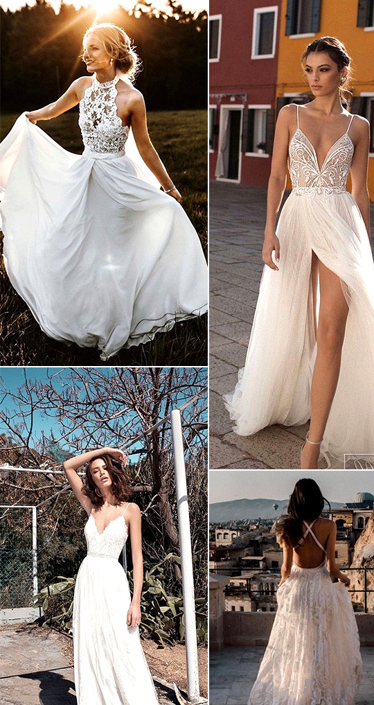 gorgeous beach wedding dresses