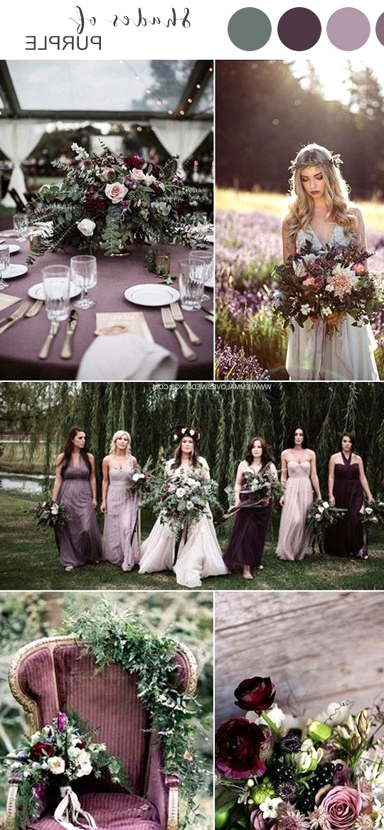 shades of purple wedding color ideas