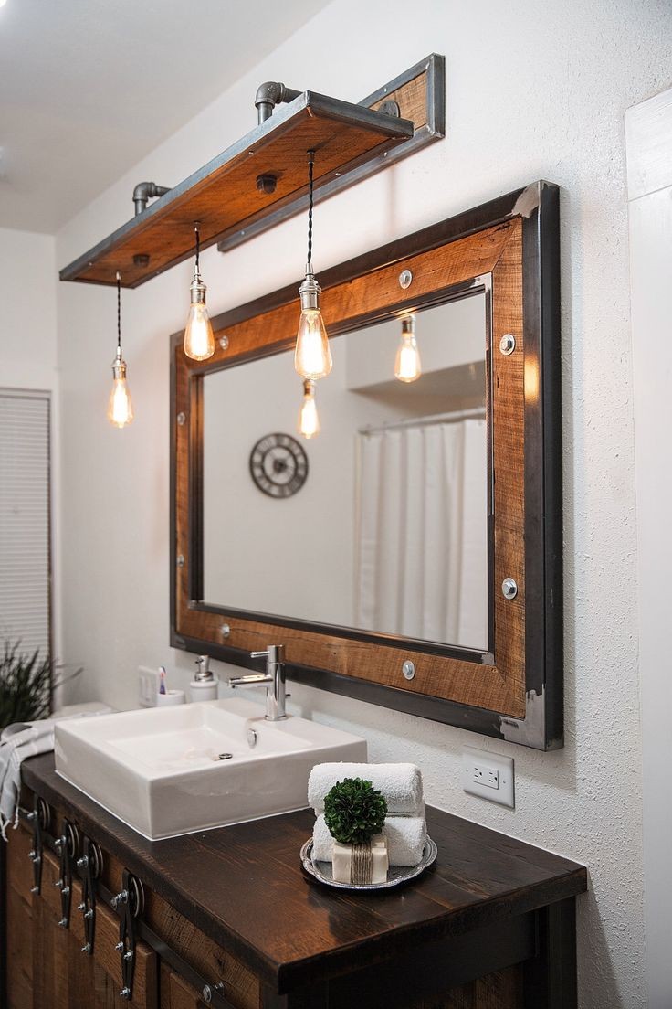 Vintage fixtures for a classy rustic bathroom