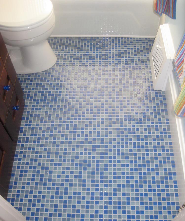 Mosaic floor tiles, the most popular option