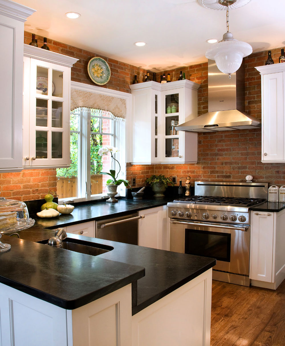 Bricks Backsplash That Gives Warmness