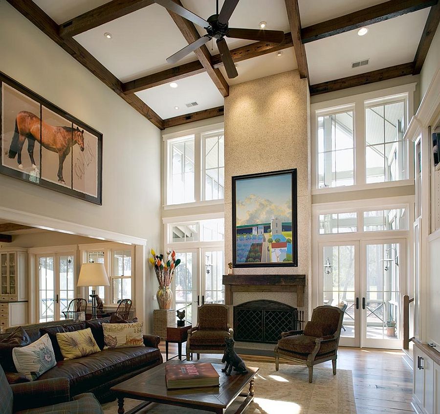 High Ceiling Luxury Living Room