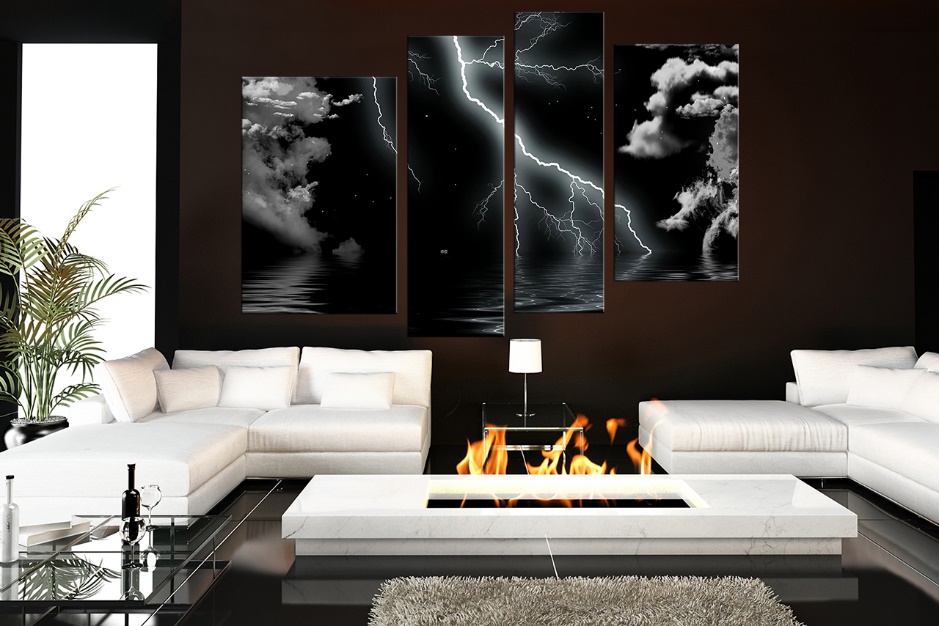 Abstract Living Room Wall Decor Ideas