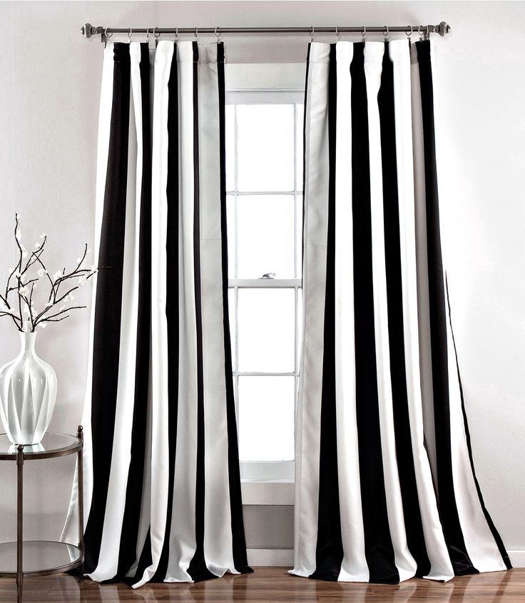 Stripe curtains for a bigger look