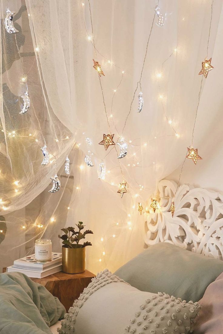 Use fairy lights for bedroom
